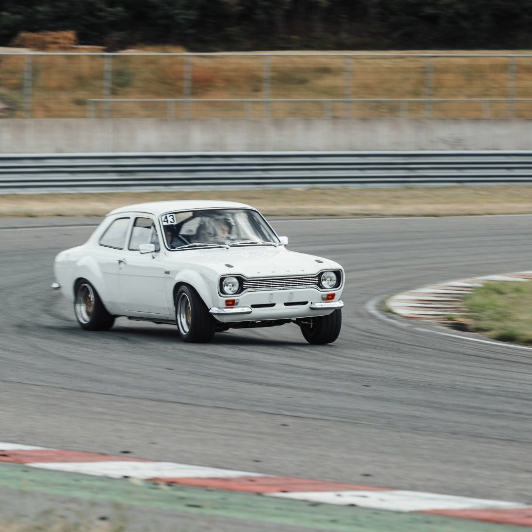 Classic Ford Escort enjoying a GP Days Open Pitlane Track Day at Circuit Meppen